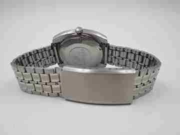 Luxor Tiros. Stainless steel. Automatic. Date & day. Bracelet. Swiss. 1970's