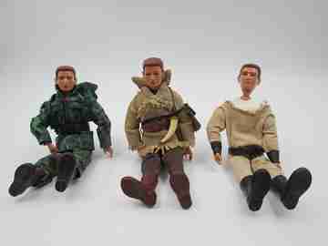 Madelman first generation five figures and accessories collection. 1970's. Spain