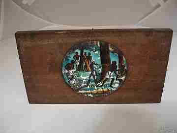 Magic lantern slide. 19th century. Explorer. African colonies
