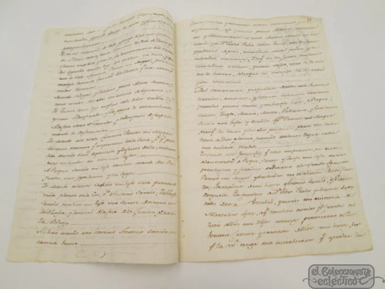 Manuscript 1815. Ángel Sancho testament. Two tax seals