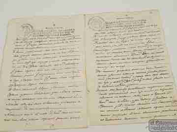 Manuscript 1818. Testament. Two tax seals. Covarrubias