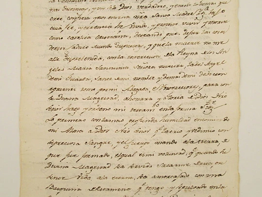 Manuscript 1818. Testament. Two tax seals. Covarrubias