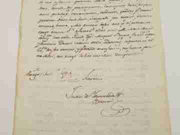 Manuscript 1818. Testament. Two tax seals. Covarrubias