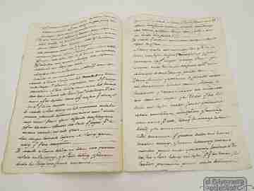 Manuscript 1818. Tomás Subiñas testament. Two tax seals