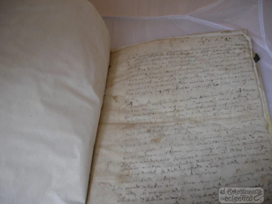 Manuscript. 1644. Testament and Codicil. 5 pages. Parchment covers
