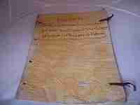 Manuscript. 1692. Inheritances. Work Pious poor. Parchment covers