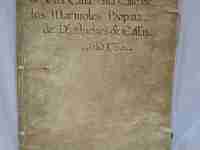 Manuscript. 1750. Judicial sale house. Málaga. Parchment covers
