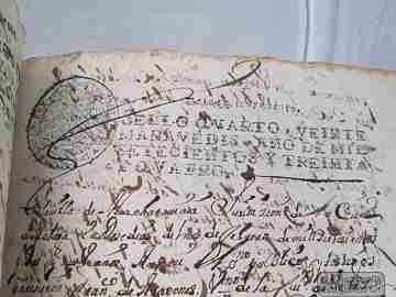 Manuscript. 1758. Census contract. Vélez. Parchment covers. 166 pages