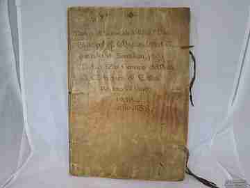 Manuscript. 1758. Census contract. Vélez. Parchment covers. 166 pages