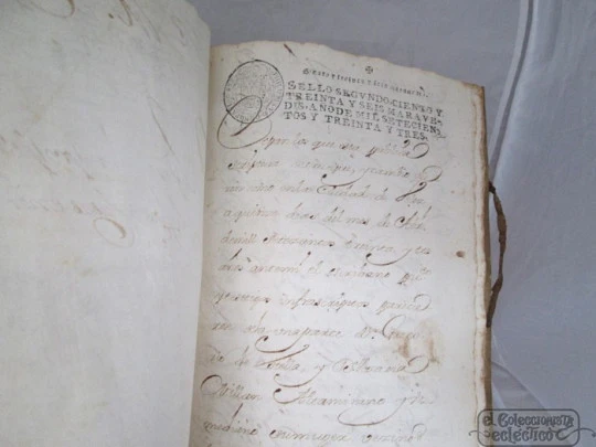 Manuscript. 1758. Census contract. Vélez. Parchment covers. 166 pages