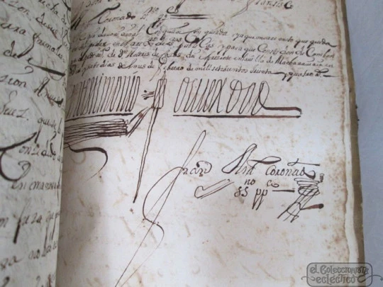 Manuscrito. Títulos de censo. 1758. Vélez. Tapas pergamino