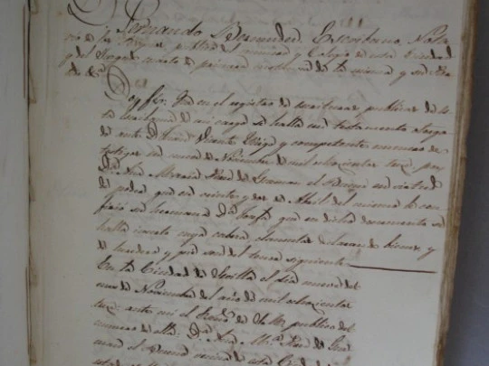 Manuscrito. Títulos vivienda. Sevilla. 1725-1848. Pergamino