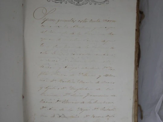 Manuscrito. Títulos vivienda. Sevilla. 1725-1848. Pergamino