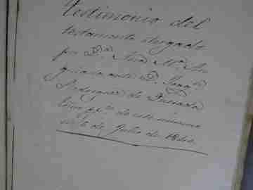 Manuscrito. Títulos vivienda. Sevilla. 1725-1848. Pergamino