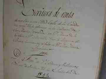 Manuscrito. Títulos vivienda. Sevilla. 1725-1848. Pergamino