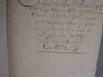 Manuscrito. Títulos vivienda. Sevilla. 1725-1848. Pergamino