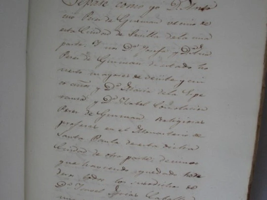 Manuscrito. Títulos vivienda. Sevilla. 1725-1848. Pergamino