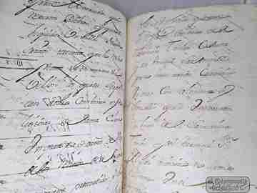 Manuscrito. Venta judicial casa. 1750. Málaga. Tapas pergamino