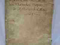 Manuscrito. Venta judicial casa. 1750. Málaga. Tapas pergamino