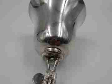 Mariachi hand bell. 1970's. Clapper. Ecuadorian Silversmiths