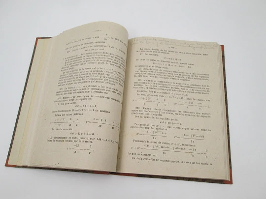 Mathematics: arithmetic, algebra and geometry. Benigno Baratech. Hardcover. 1941