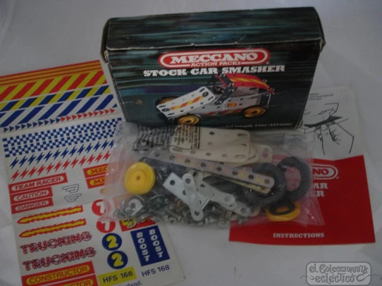 Meccano toy. Action Packs. 1980. UK. Stock car smasher. Box
