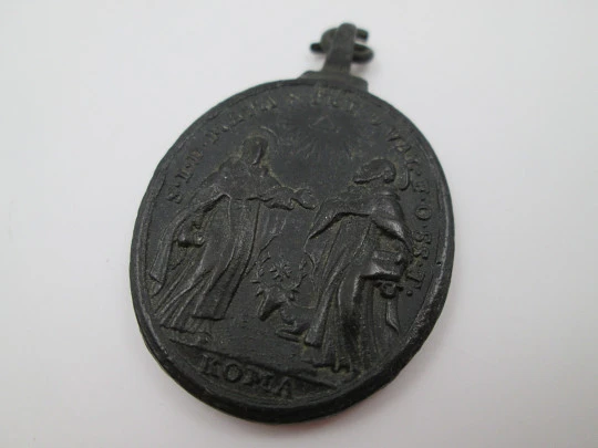 Medal. Our Lady of the Rescue / Saint John of Matha and Saint Felix of Valois