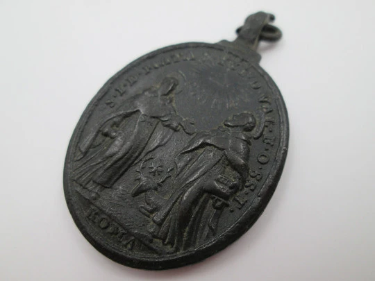 Medal. Our Lady of the Rescue / Saint John of Matha and Saint Felix of Valois