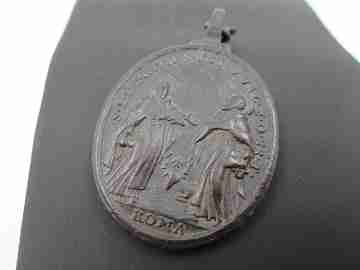 Medal. Our Lady of the Rescue / Saint John of Matha and Saint Felix of Valois