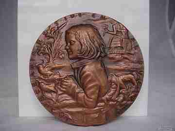 Medal. Spanish constitution of 1978. Weight: 264 grams. Bronze