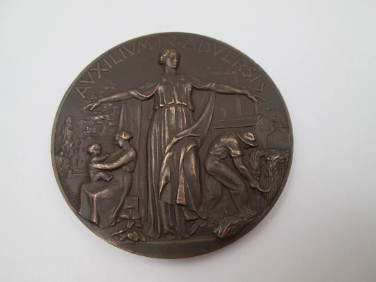 Medalla bronce centenario de la Reunión Adriática de Seguridad (Trieste). 1938
