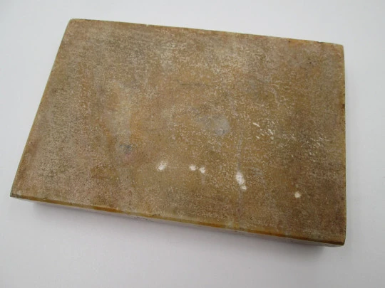 Medalla bronce inauguración puente de Basilea 1905. Base de mármol. Autor Hans Frei Medalla bronce inauguración puente de Basilea 1905. Base de mármol. Autor Hans Frei