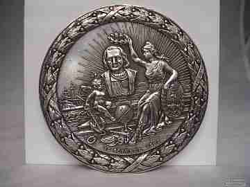 Medalla bronce. IV Centenario del descubrimiento de América. 1892
