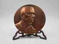 Medalla cobre FNMT 'Miguel Hernández Gilabert'. Alto relieve. 1985. España