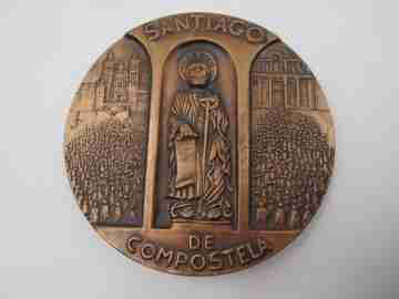 Medalla de bronce Año Santo Compostelano 1993. Alto relieve. ESM