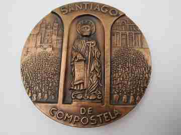 Medalla de bronce Año Santo Compostelano 1993. Alto relieve. ESM