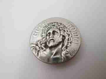Medalla Ecce Homo /Jesucristo coronado de espinas . Plata de ley. 1940. Europa