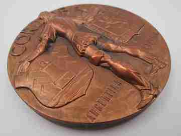 Medalla FNMT 'Córdoba Argentina España'. Relieve. Fernando Jesús López, 1968