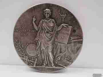 Medalla Ministerio de Instrucción Pública. Plata de ley, 1900. Francia. Dubois