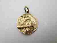 Medalla Santa Teresa de Jesús. Plata de ley vermeil. España. 1930