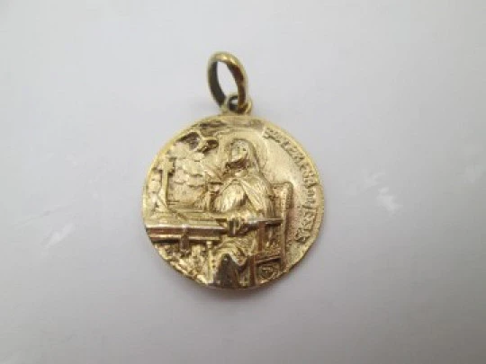 Medalla Santa Teresa de Jesús. Plata de ley vermeil. España. 1930