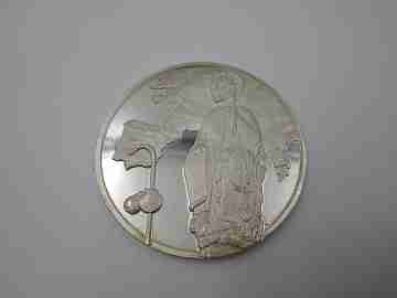 Medalla Santiago Apóstol. Año Santo Compostelano. Plata de ley. 1993. España