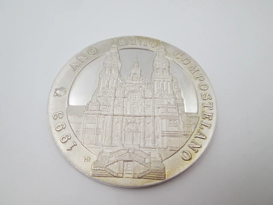 Medalla Santiago Apóstol. Año Santo Compostelano. Plata de ley. 1993. España