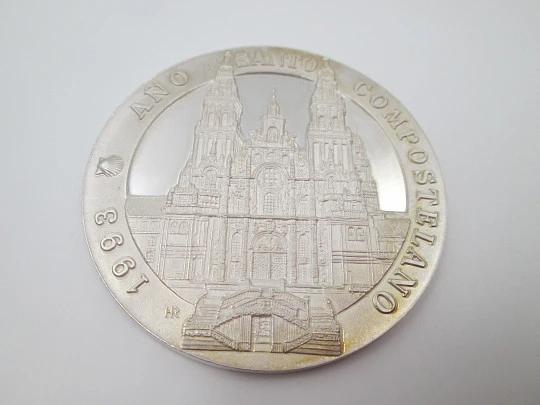 Medalla Santiago Apóstol. Año Santo Compostelano. Plata de ley. 1993. España
