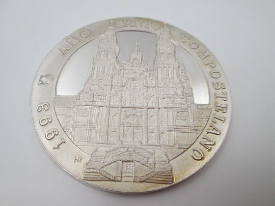 Medalla Santiago Apóstol. Año Santo Compostelano. Plata de ley. 1993. España