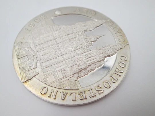 Medalla Santiago Apóstol. Año Santo Compostelano. Plata de ley. 1993. España