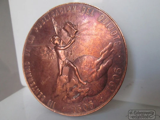 Medalla. Tercer Centenario de la publicación del Quijote. 1905