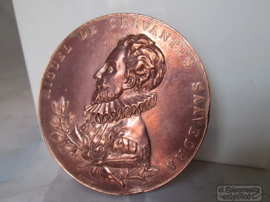 Medalla. Tercer Centenario de la publicación del Quijote. 1905