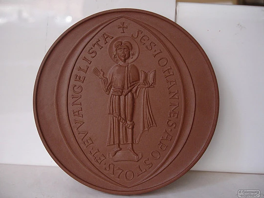 Meissen porcelain medal. John the Apostle. Diocese of Meissen. 1976