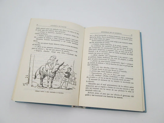 Memories of a donkey. Condesa de Segur. Black illustrations. Mateu publisher. 1958